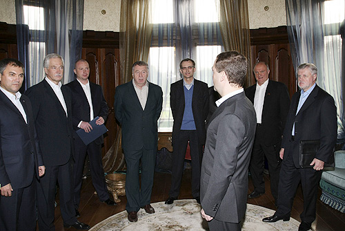 Встреча Медыведева с лидерами думских фракций
