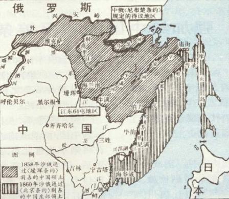 Китайская карта российского Дальнего Востока