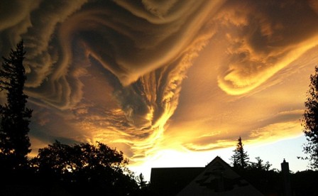 Облака необычной формы