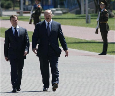 Брест. Медведев и Лукашенко